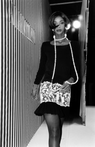 Model Beverly Peele on the runway at Valentino 1992 spring couture fashion show on Jan. 28, 1992, in Paris.