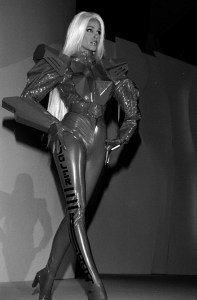 Thierry Mugler retrospective fashion show and general ambience at the sixth annual California Fashion Industry Friends of AIDS Project in Century City, California.