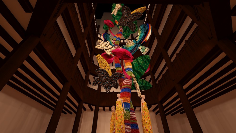 A rendering of FARM Rio's installation at Liberty London.
