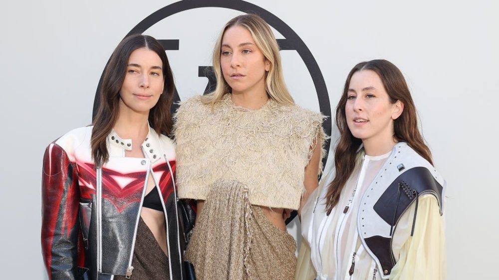 Danielle Haim, Este Haim and Alana Haim attend Louis Vuitton's spring 2023 show.