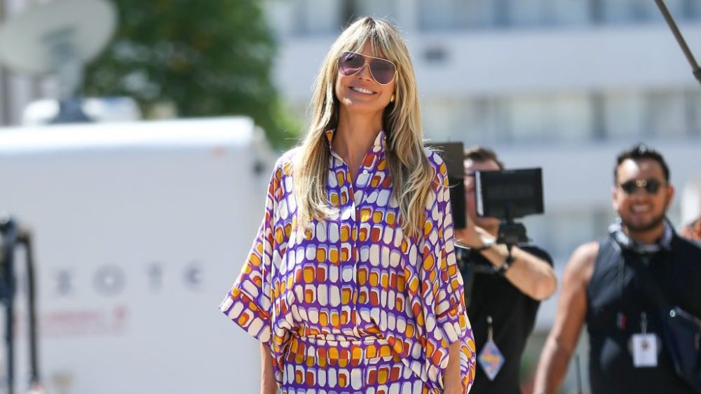 Heidi Klum arrives at 'America's Got Talent' on August 22 in Los Angeles.