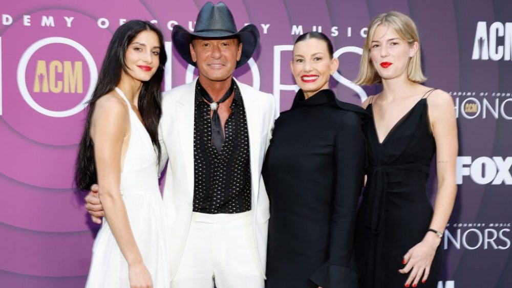 Audrey McGraw, Tim McGraw, Faith Hill and Maggie McGraw attend the Academy of Country Music Honors on August 23 in Nashville, Tennessee.