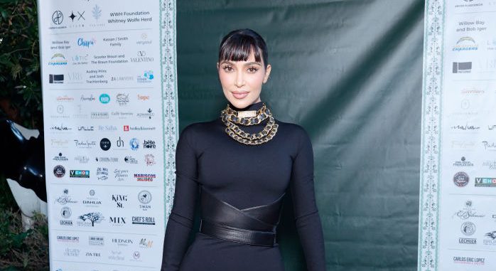 Kim Kardashian attends the TIAH 5th Anniversary Soirée on Aug. 26 in Los Angeles.