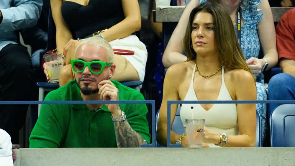 J Balvin and Valentina Ferrer at the 2023 U.S. Open on Aug. 29 in New York.
