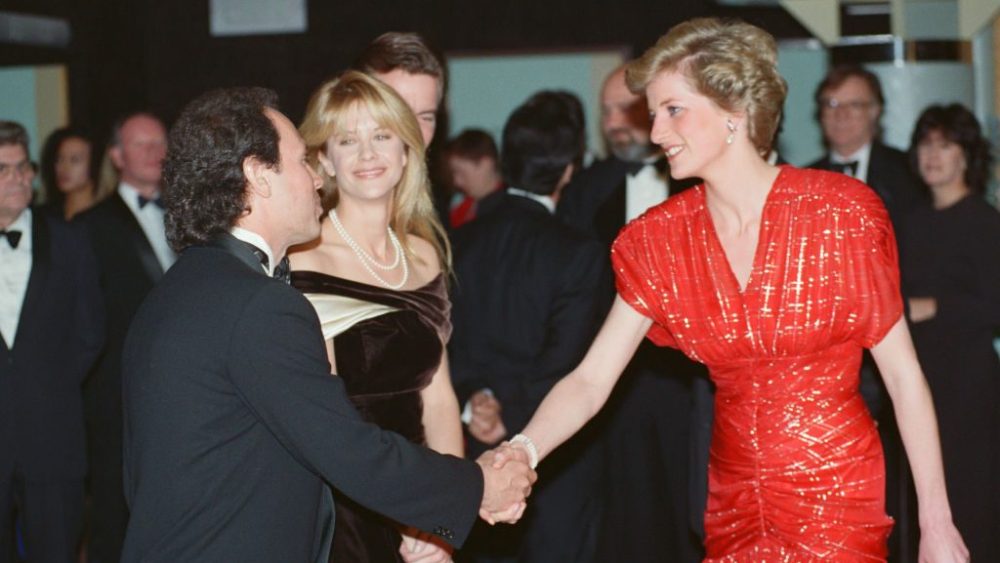 Princess Diana attends the London premiere of "When Harry Met Sally" in 1989.
