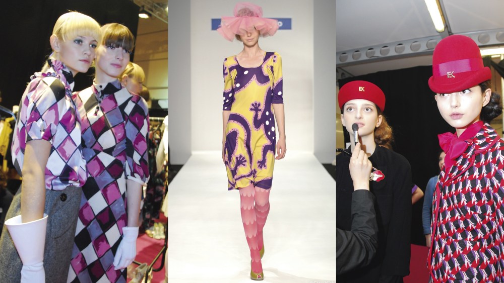 From left to right, Eley Kishimoto fall 2008, spring 2009, and fall 2009, captured by Kumi Saito.