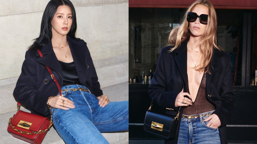 Jimmy Choo fall 2023 campaign starring Mi-Yeon and Rebecca Longendyke