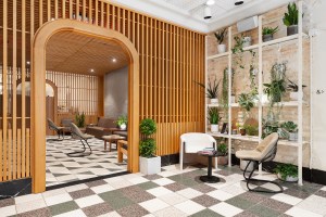 Inside the hotel