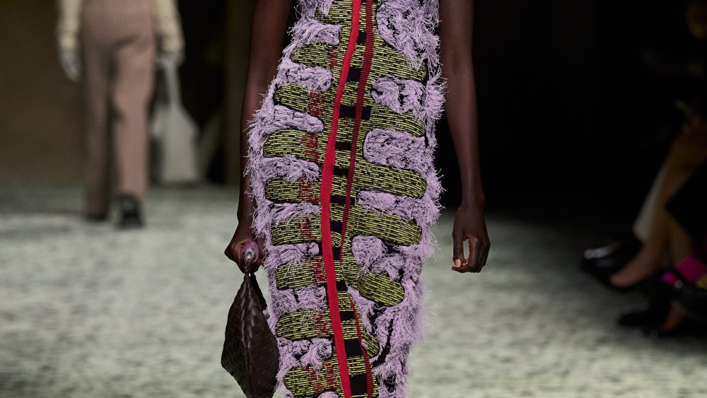 A runway look from Bottega Veneta's winter 2023 collection.