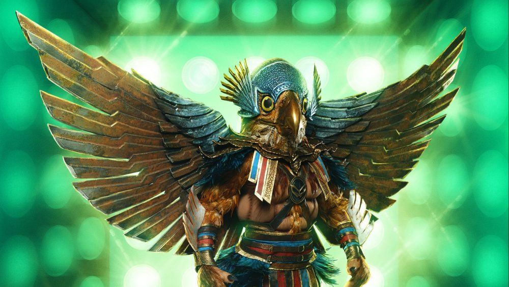 A first-look at the Hawk Mask costume from Season 10 of "The Masked Singer."