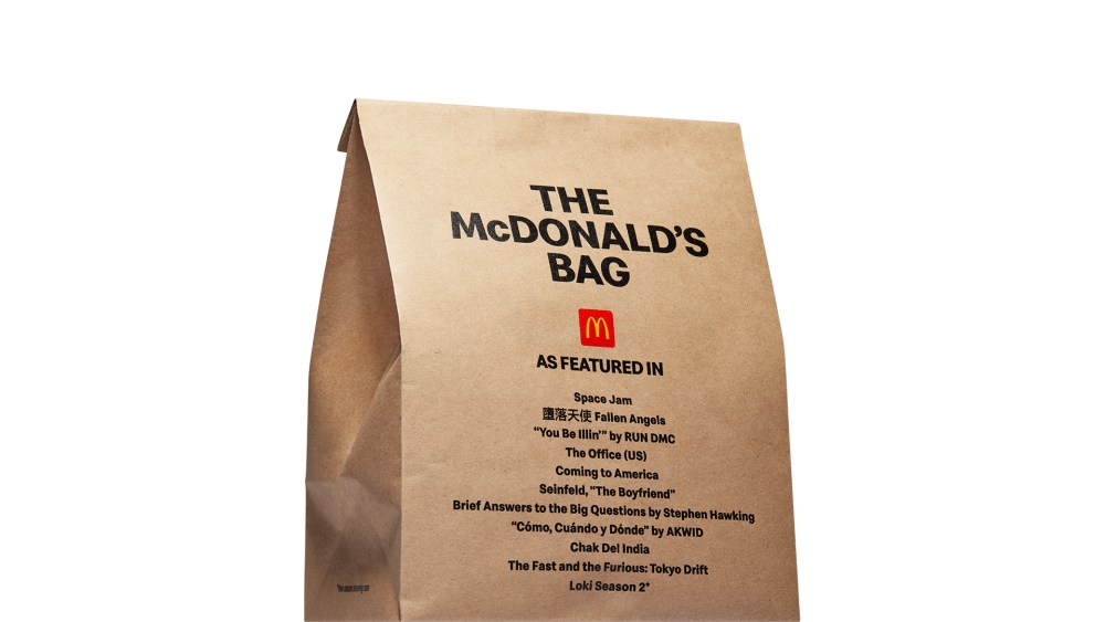 McDonald's 'As Featured In' meal packaging
