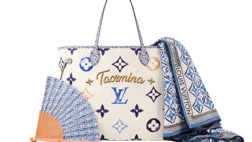 Louis Vuitton's Taormina Neverfull tote bag.