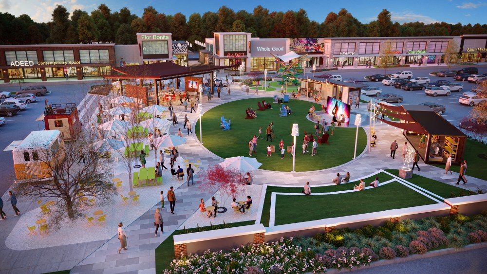 Rendering of Tanger's soon-to-open outlet center in Nashville, Tennessee.