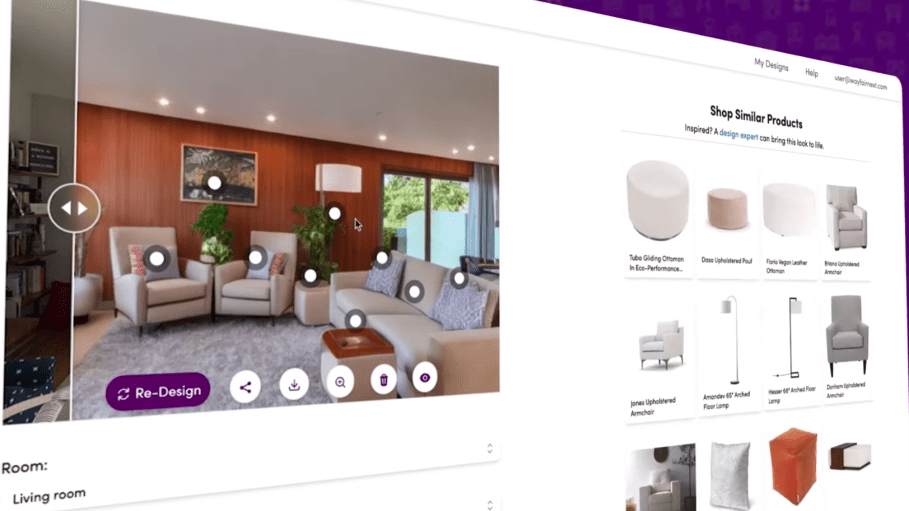 Wayfair has introduced Decorify, a new feature for shoppers to reimagine their spaces and examine their style preferences using generative AI.