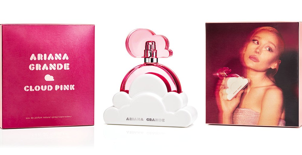 Ariana Grande's Cloud Pink perfume, launching exclusively on Ulta.com on Sunday.