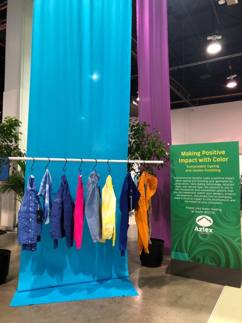 Aztex Trading presented the sustainable dye solutions at Sourcing at Magic.