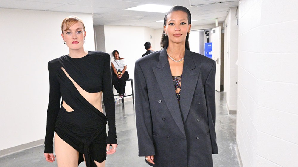 Caroline Hjelt and Aino Jawo from Icona Pop at The 2023 Streamy Awards held at the Fairmont Century Plaza Hotel on August 27, 2023 in Los Angeles, California.