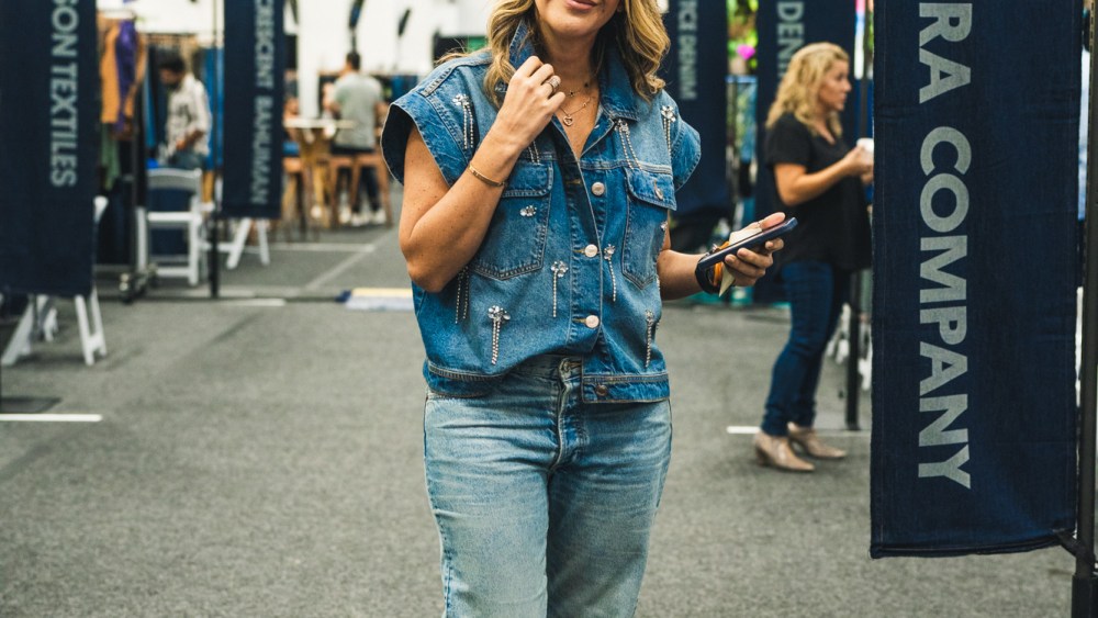 Attendees wore relaxed denim fits to the two-day trade show.