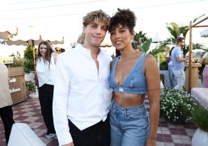 Lukas Gage and Alexandra Shipp