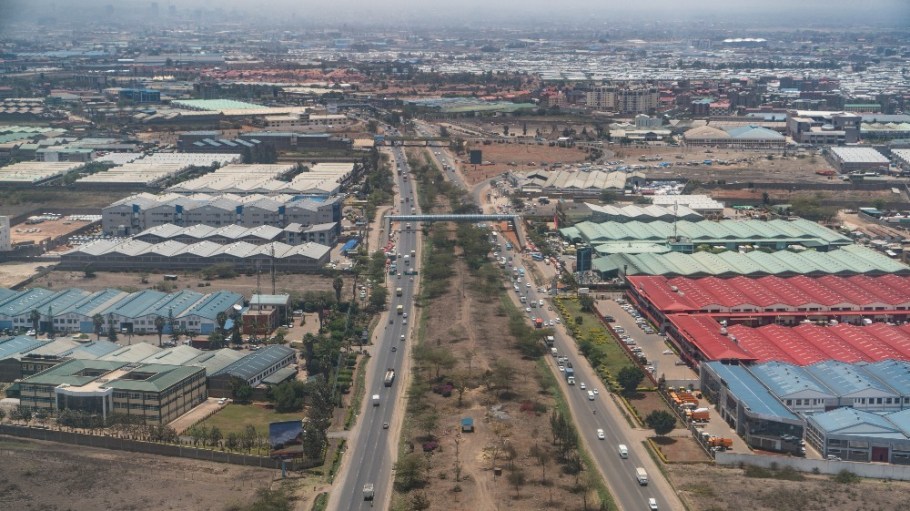 Factories in Nairobi's industrial district.