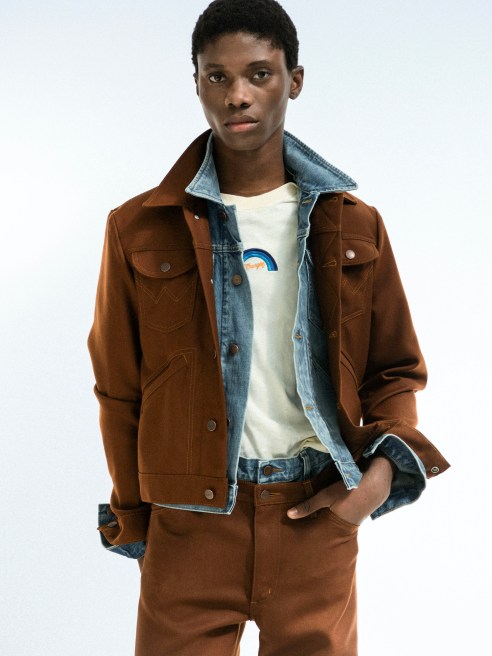Iconic western films of the late ’60s led French contemporary brand Sandro’s creative team to Wrangler.