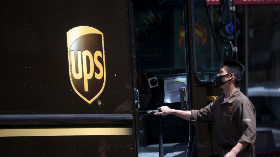 A UPS driver in San Francisco.