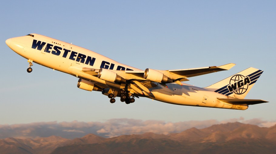 A Western Global Airlines departing from Anchorage.