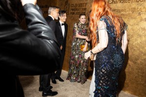 George Clooney, Noah Baumbach and Greta Gerwig