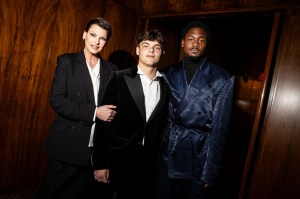 Linda Evangelista, Augustin James Evangelista and Stefon Diggs