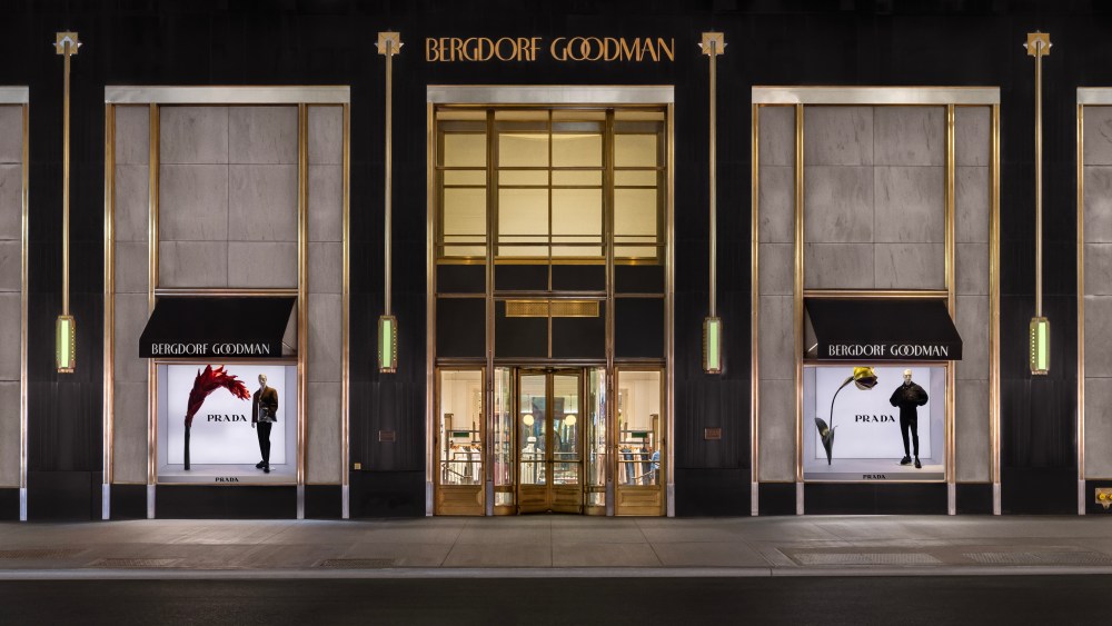 The Prada windows at Bergdorf Goodman.