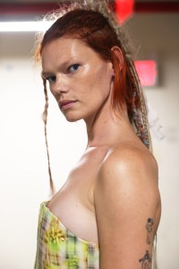 Backstage at Collina Strada RTW Spring 2024