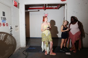 Backstage at Collina Strada RTW Spring 2024