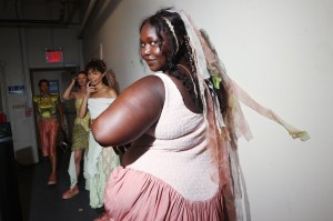 Backstage at Collina Strada RTW Spring 2024