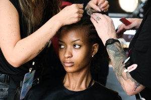Backstage at Ulla Johnson RTW Spring 2024