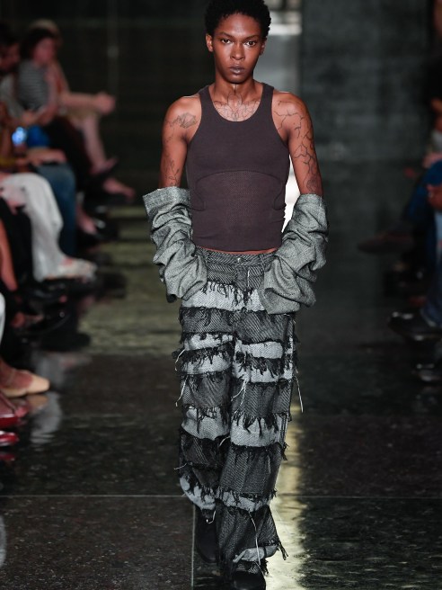 Eckhaus Latta became the first brand to use Vega, Unspun's 3D weaving technology, at New York Fashion Week.