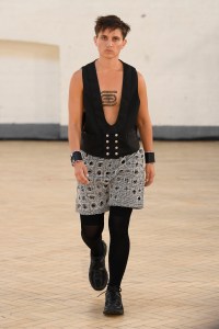 Runway at FASHION EAST - Olly Shinder RTW Spring 2024 on September 15 2023 in London