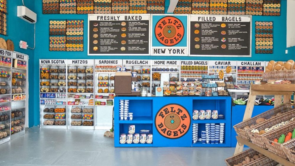 The interior of Feltz Bagels.