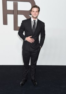 Leo Woodall at the Ralph Lauren Spring 2024 Ready To Wear Fashion Show at the Brooklyn Navy Yard on September 8, 2023 in Brooklyn, New York.
