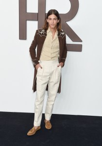 Pierce Abernathy at the Ralph Lauren Spring 2024 Ready To Wear Fashion Show at the Brooklyn Navy Yard on September 8, 2023 in Brooklyn, New York.