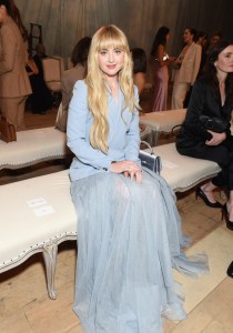 Kathryn Newton at the Ralph Lauren Spring 2024 Ready To Wear Fashion Show at the Brooklyn Navy Yard on September 8, 2023 in Brooklyn, New York.