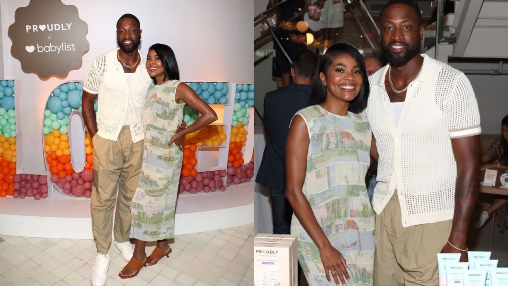 Gabrielle Union and Dwyane Wade at the Proudly hair care launch on Sept. 14 in Los Angeles.