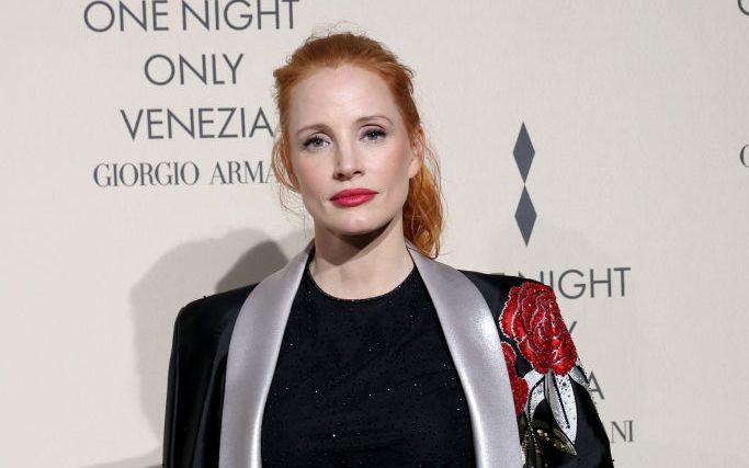 Jessica Chastain attends Giorgio Armani's One Night In Venice fashion show on Sept. 2 in Venice, Italy.