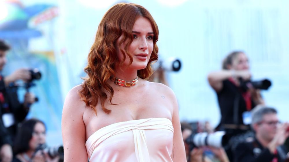 Bella Thorne at the "Priscilla" red carpet during the 2023 Venice International Film Festival on Sept. 4 in Venice, Italy.