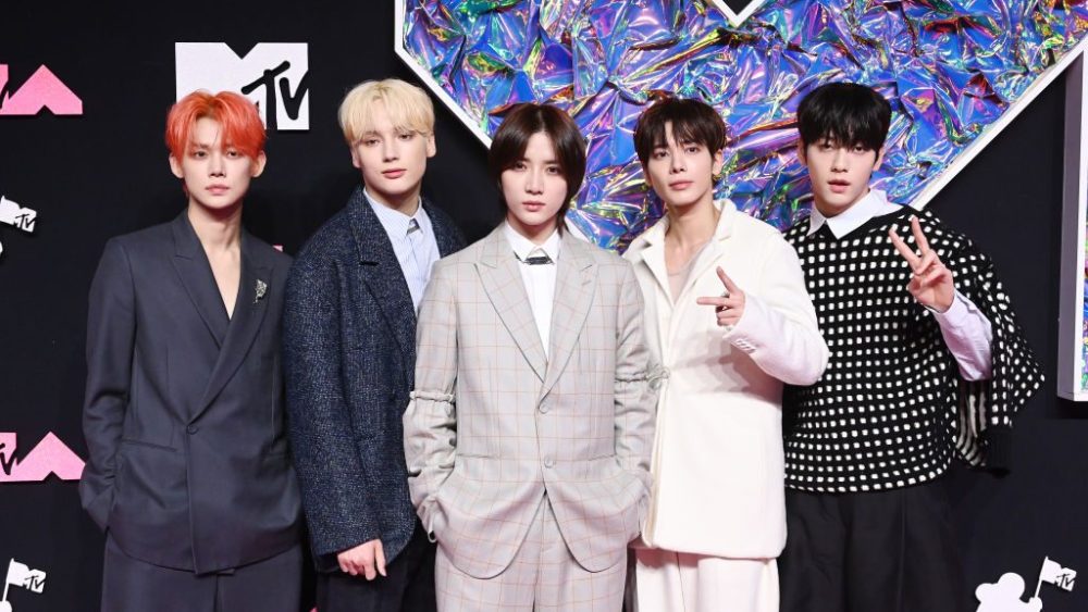 Tomorrow X Together at the MTV Video Music Awards on Sept. 12 in Newark, New Jersey.