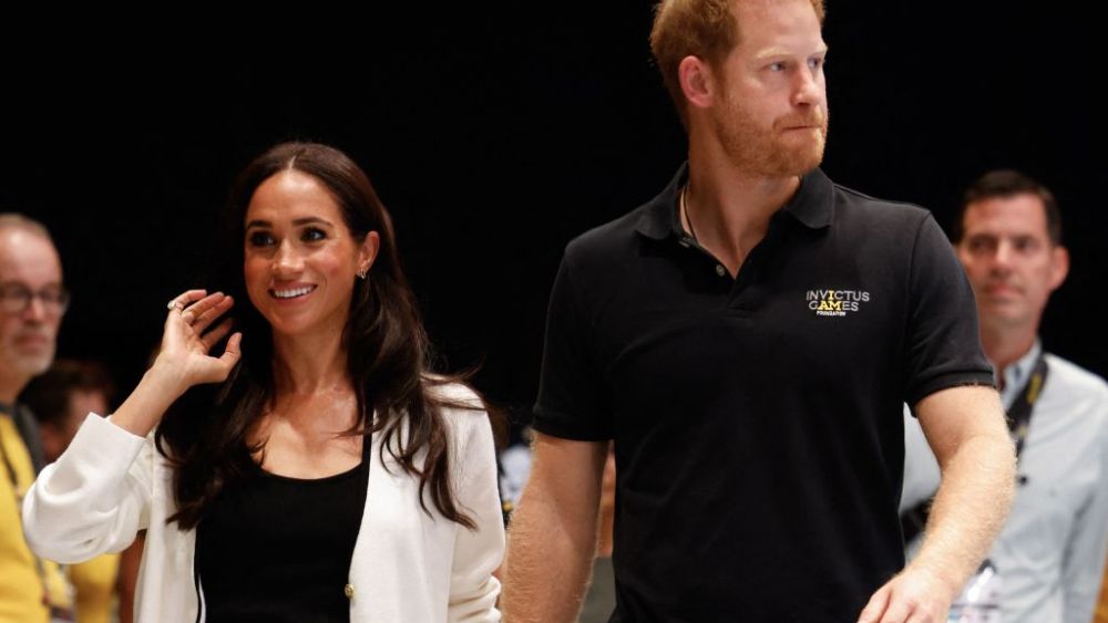 Meghan Markle and Prince Harry during the Invictus Games on Sept. 13 in Düsseldorf.