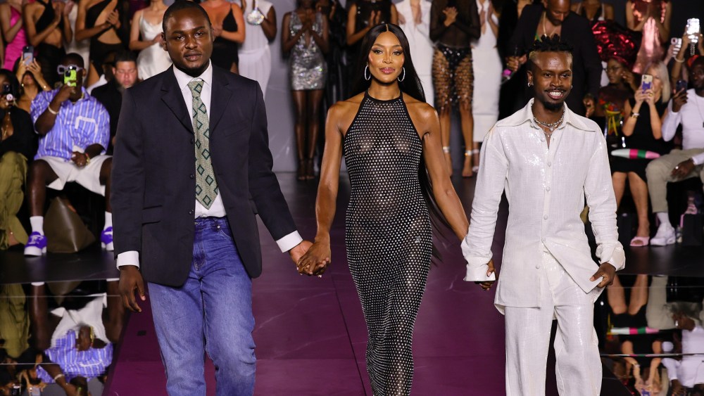 NEW YORK, NEW YORK - SEPTEMBER 05:  Naomi Campbell during PrettyLittleThing x Naomi Campbell - Runway at Cipriani 25 Broadway on September 05, 2023 in New York City. (Photo by Theo Wargo/Getty Images)