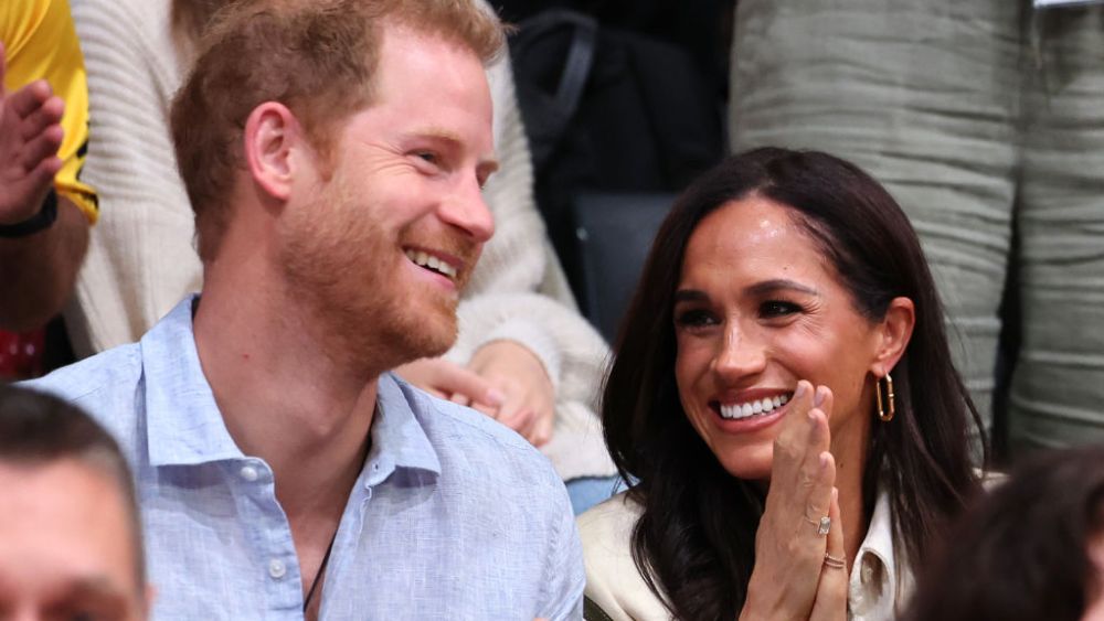 Prince Harry and Meghan Markle during the Invictus Games on Sept. 15 in Düsseldorf.