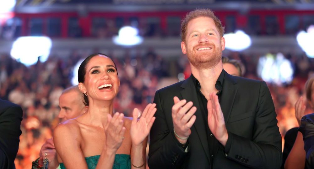 Prince Harry and Meghan Markle attend the closing ceremony of the Invictus Games on Sept. 16 in Düsseldorf, Germany.