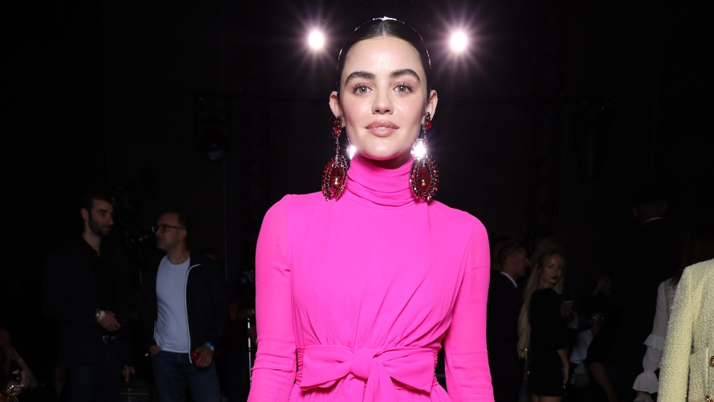 PARIS, FRANCE - SEPTEMBER 29: (EDITORIAL USE ONLY - For Non-Editorial use please seek approval from Fashion House) Lucy Hale attends the Giambattista Valli Womenswear Spring/Summer 2024 show as part of Paris Fashion Week  on September 29, 2023 in Paris, France. (Photo by Pascal Le Segretain/Getty Images)