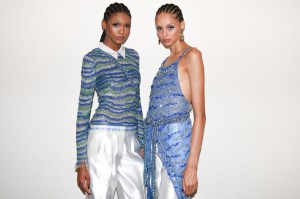 Backstage at Giorgio Armani RTW Spring 2024